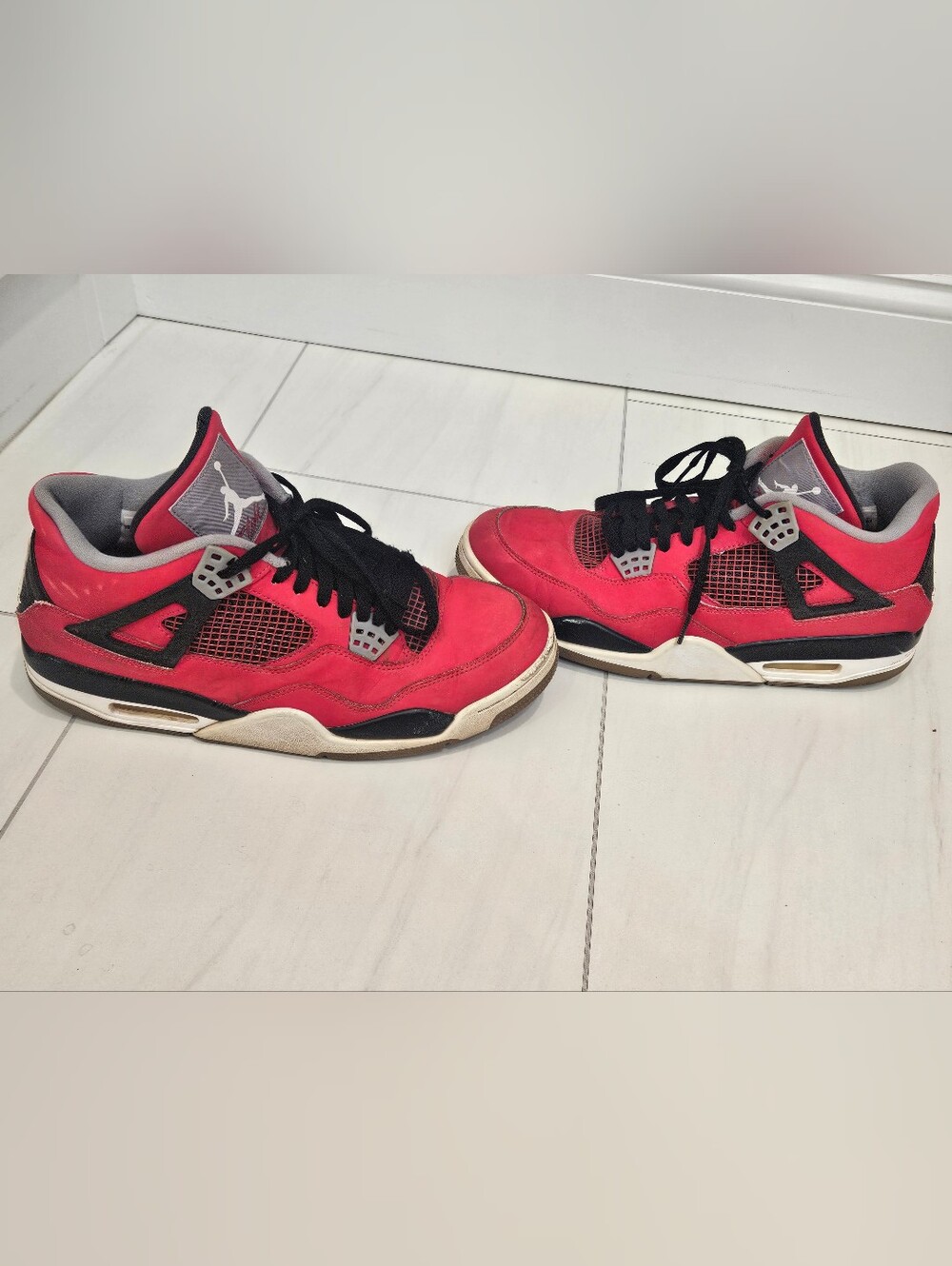 Jordan Red and Black Men's Athletic Sneakers Size 11